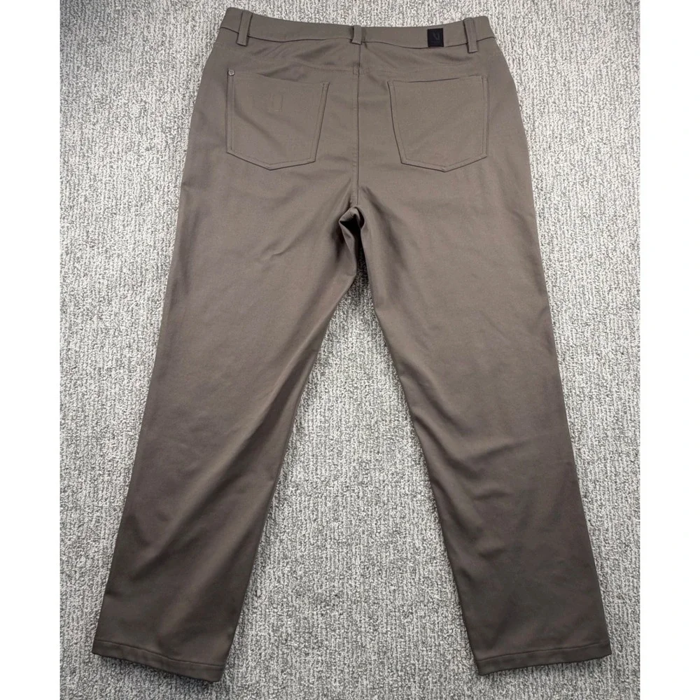 Vuori Meta Pant Mens 34 Brown V4024 Technical Stretch 5-Pocket Chino
